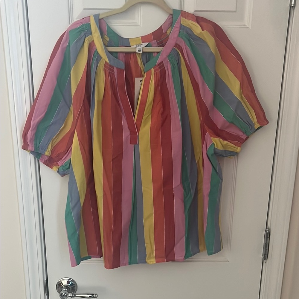 Colorful Striped Blouse